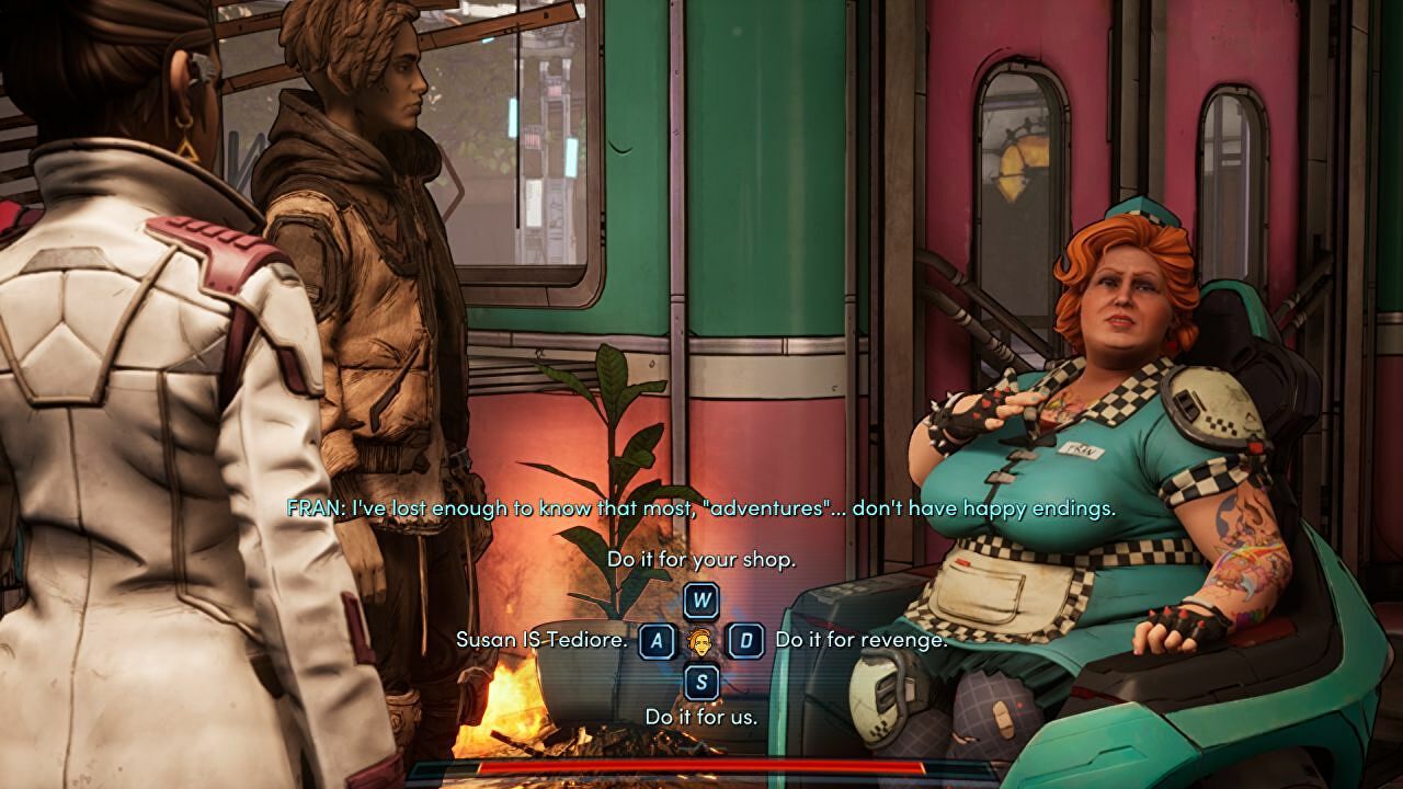 Swène de dialogue dans New Tales from the Borderlands