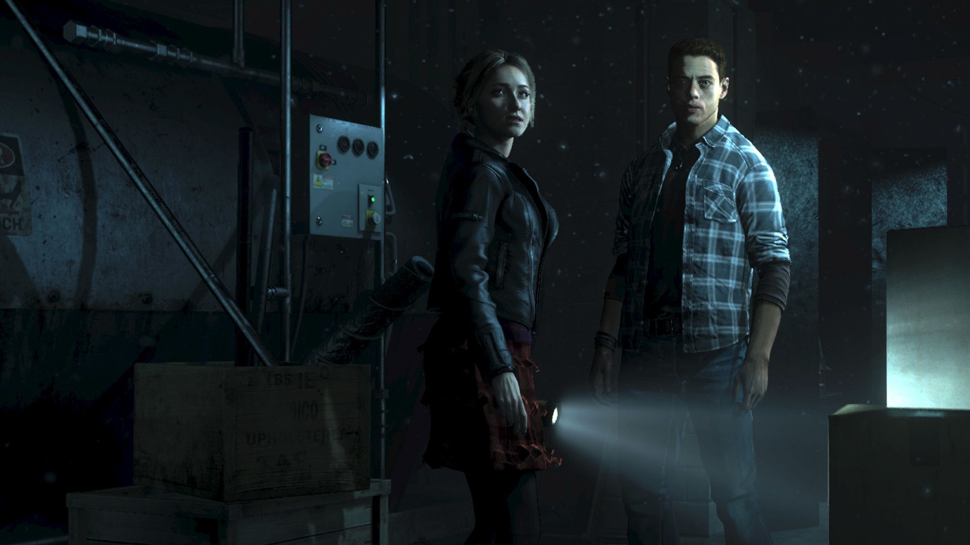 Personnages inquiets dans Until Dawn