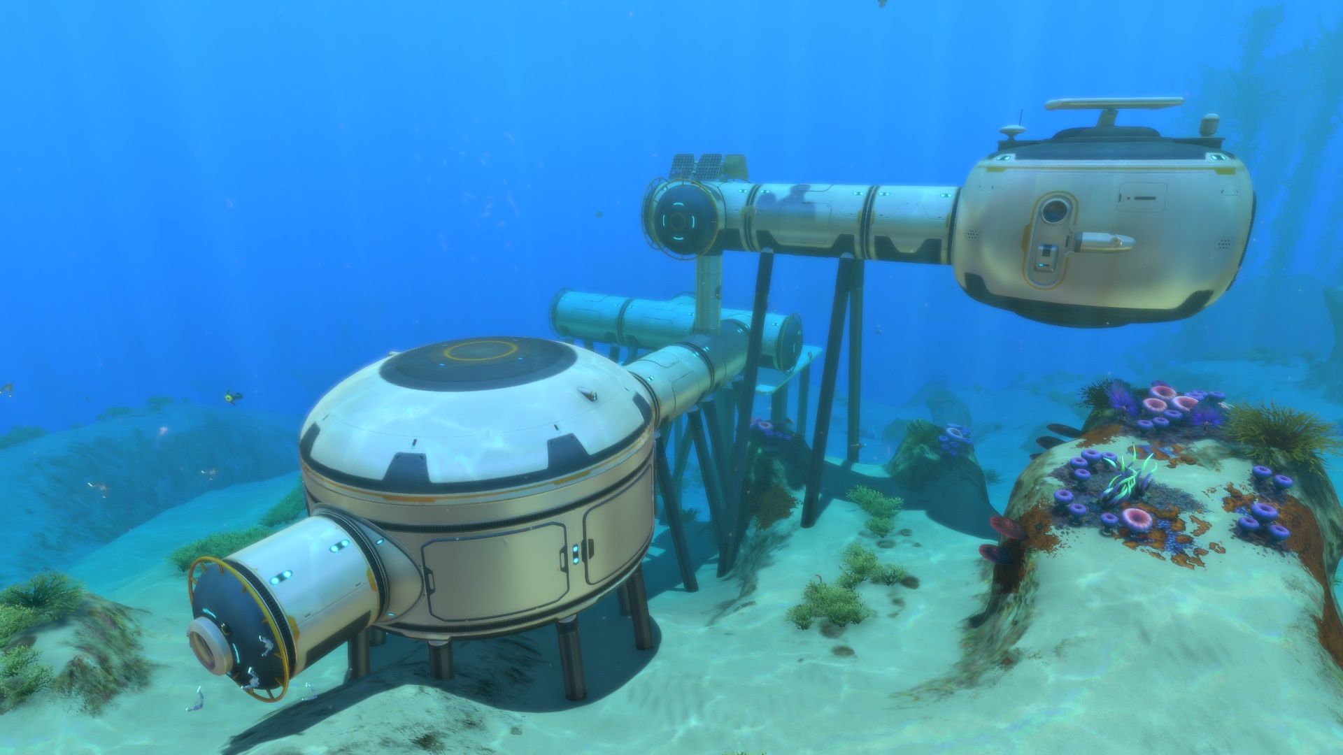 Subnautica : une petite base sous-marine coquette.