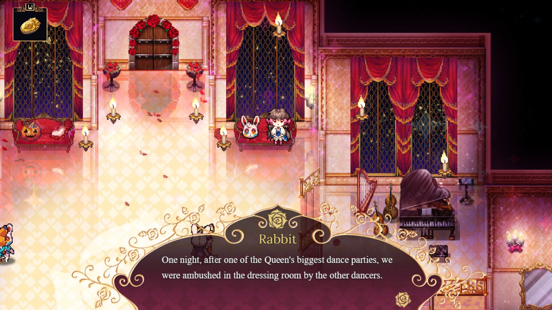 L'héroïne de Pocket Mirror parle avec une tête de lapin décapitée