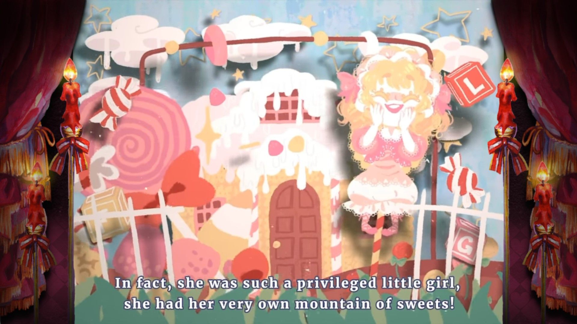 Histoire narrée via un théâtre de marionnettes dans Pocket Mirror