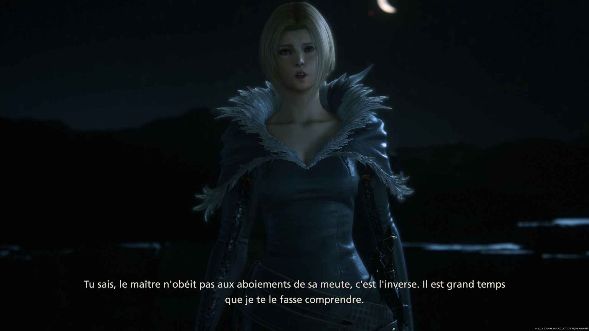 Dialogue pseudo-sexy de Benedikta dans FFXVI