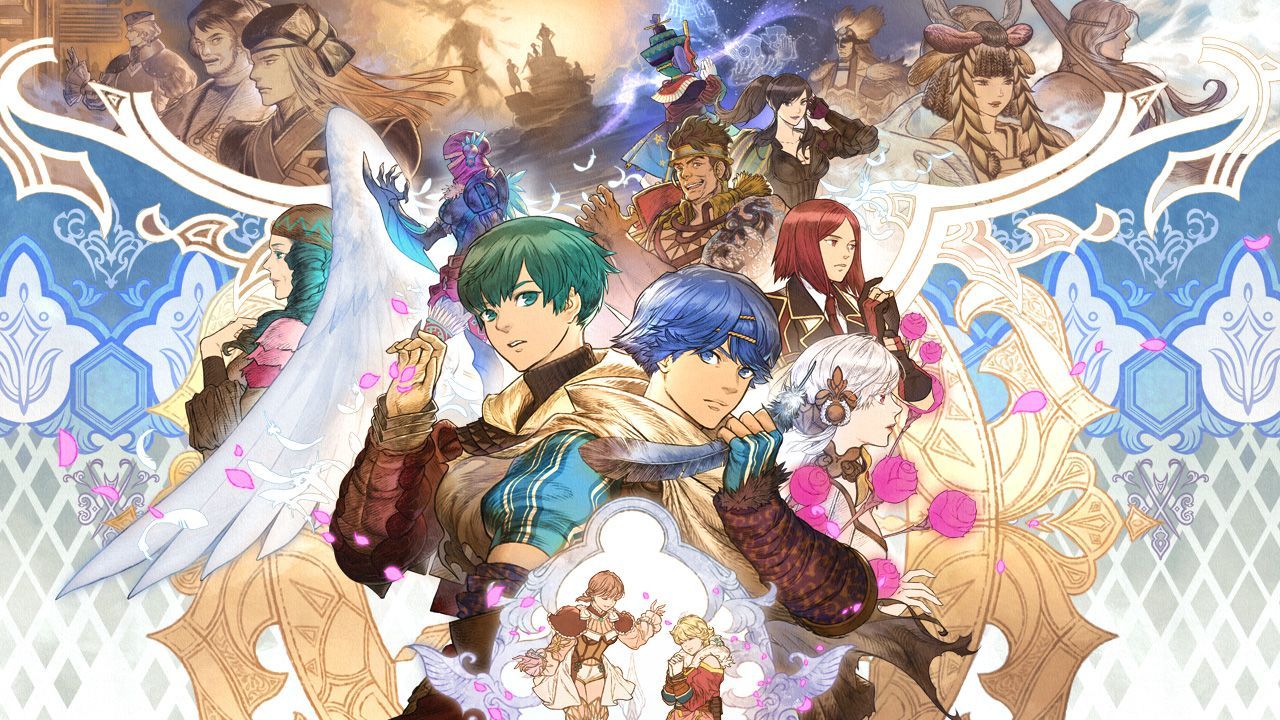 artwork de Baten Kaitos avec tous les personnages pricnipaux