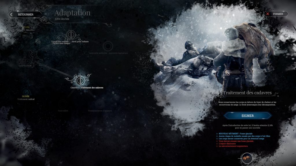 frostpunk choix politique