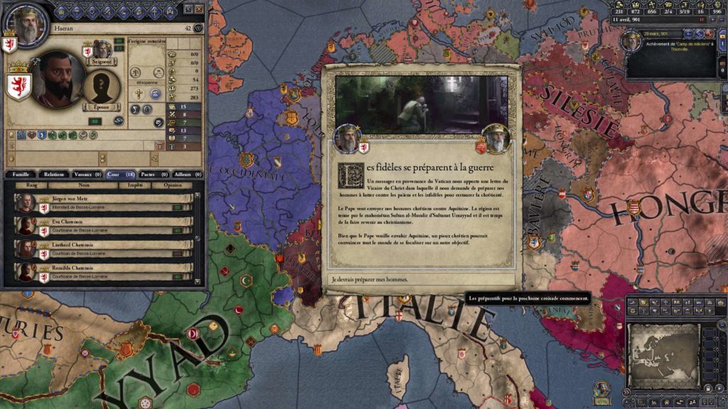 carnet de bord crusader kings 2 haeran regent