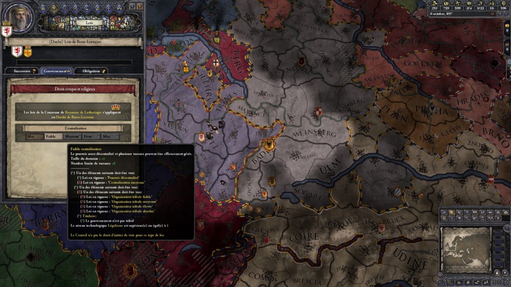 carnet de bord crusader kings 2 faible centralisation