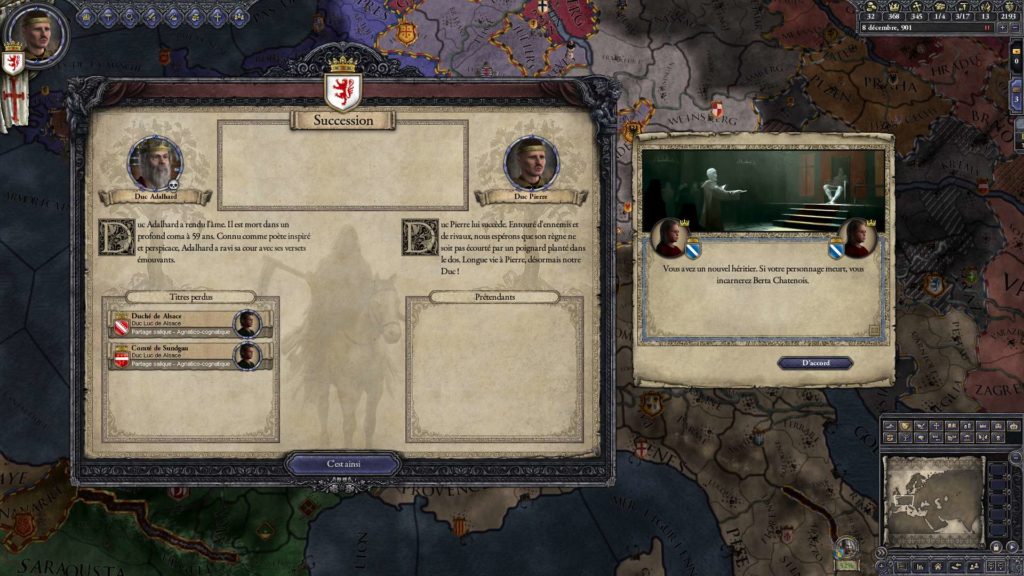 carnet de bord crusader kings 2 mort duc adalhard