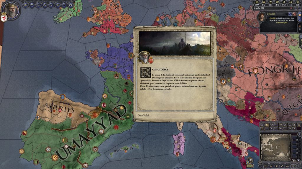 carnet de bord crusader kings 2 pape chrétien