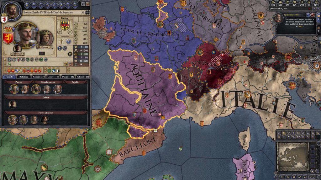 carnet de bord crusader kings 2 aquitaine conquete