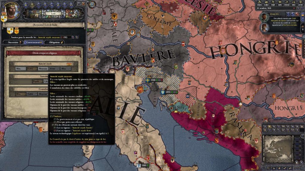 carnet de bord crusader kings 2 autorité moyenne