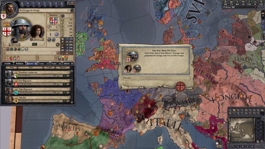 carnet de bord crusader kings 2 mariage eva