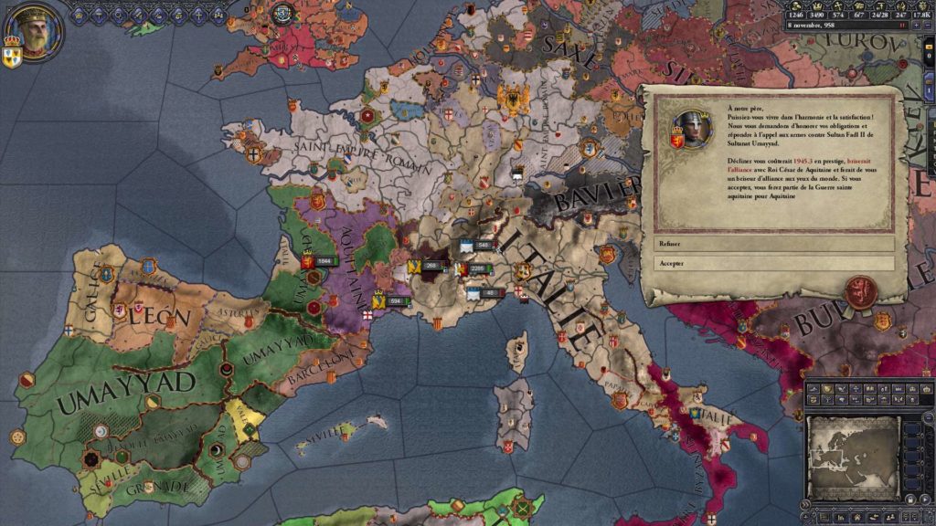 carnet de bord crusader kings 2 fils guerre