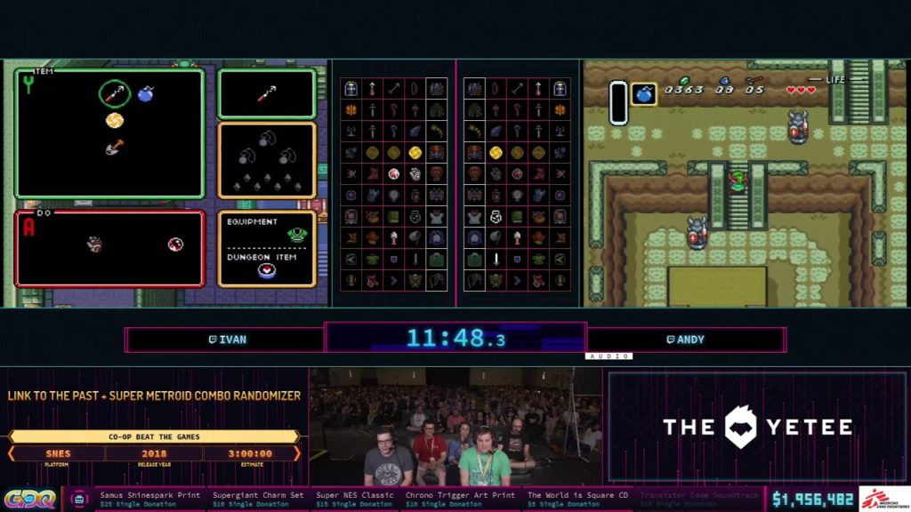 sgdq 2019 link to the past super metroid