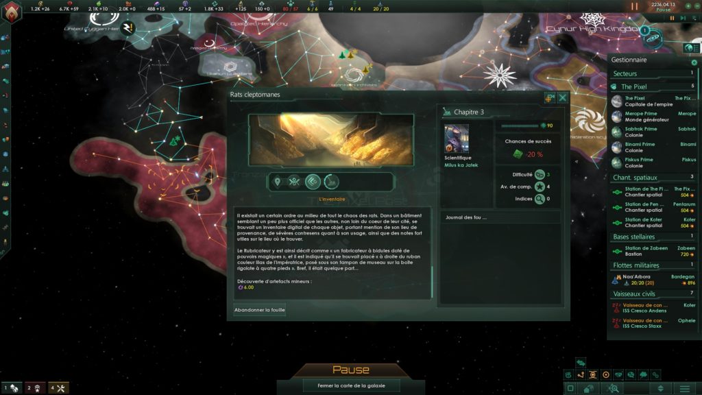 Stellaris Federations chaîne d'évènement