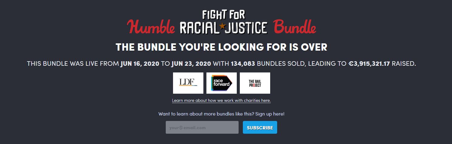 Humble Bundle Fight For Racial Justice