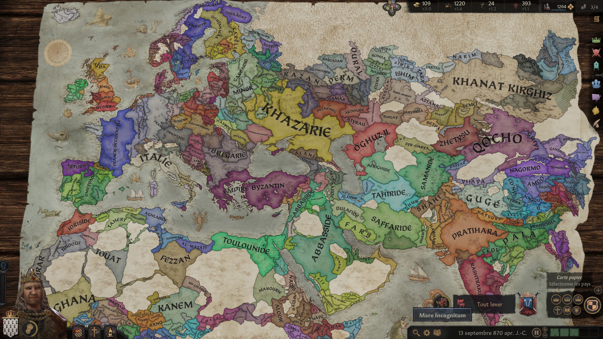 Crusader Kings III critique carte