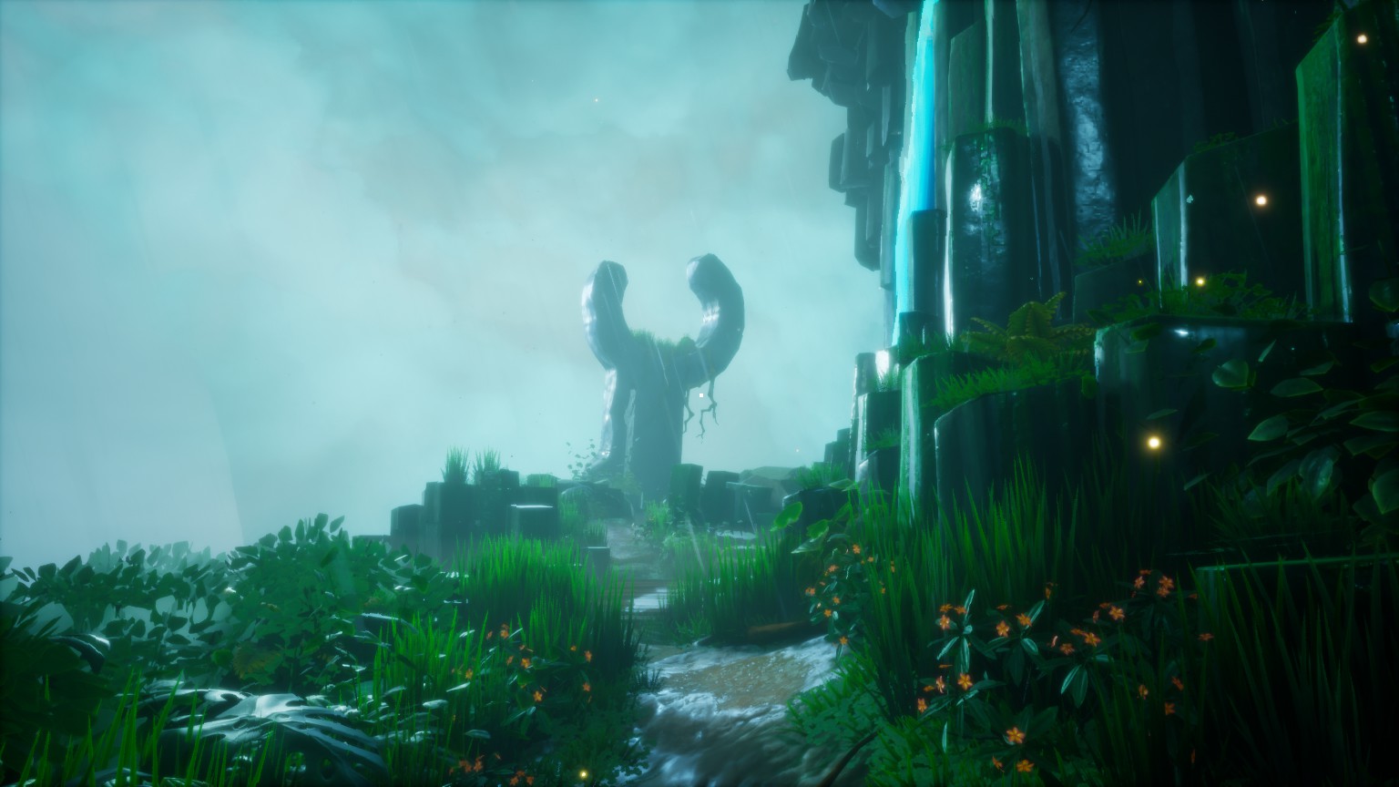 Call of the sea critique Screenshot pluie montagne