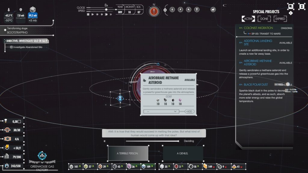 Per Aspera test projet spéciaux