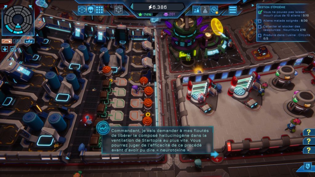 Starbase Startopia interface 