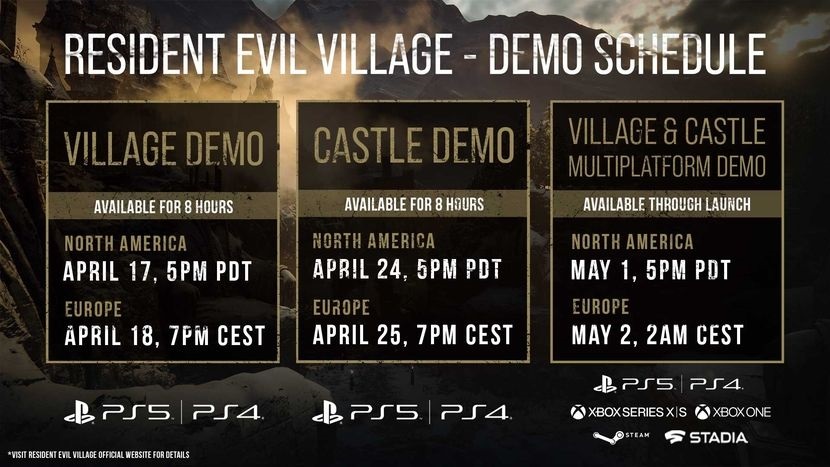 Explications nébuleuses pour le planning des démos de Resident Evil Village