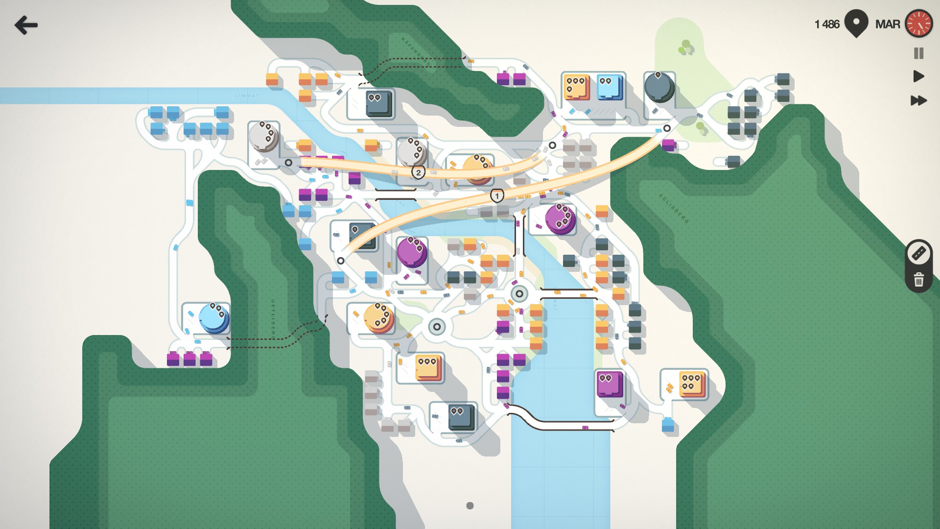 Mini Motorway tunnels