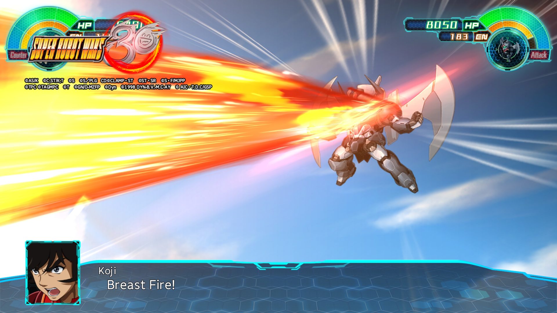 Super Robot Wars 30 attaque